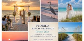 Florida Beach Weddings: Tampa Bay & Central West Sand, Sunsets & Vibe