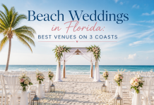 Florida Beach Weddings: Let’s Talk Sand, Barefoot, Vibe & FAQs Florida beach wedding venue options across the Gulf, Atlantic, and Treasure coasts